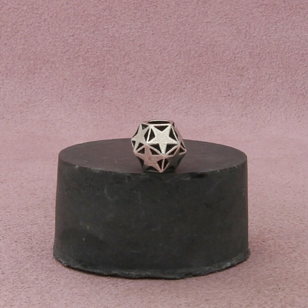 trollbeads sterling silver sparkling star retired bead charm